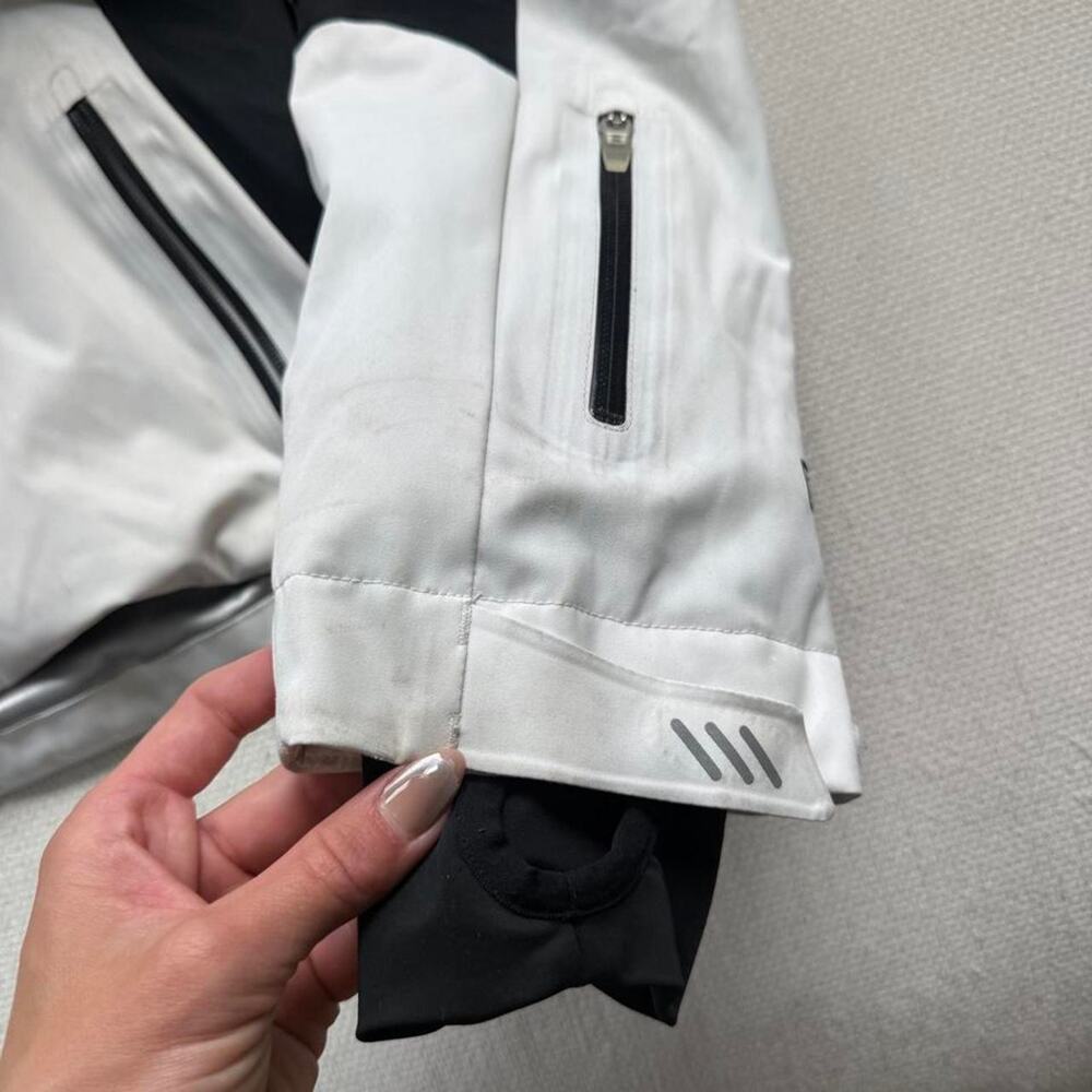 Nils white black womens ski jacket - Picture 5 of 6